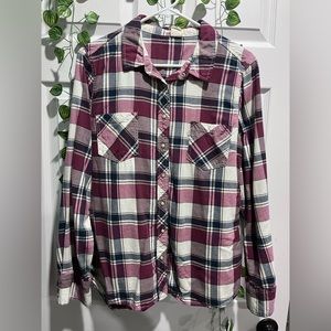 Levi’s pearl snap flannel sz L